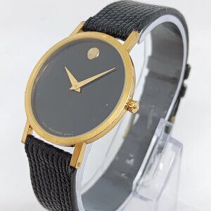 Movado Museum 87.45.882 Unisex 32mm Swiss Quartz Dress Watch